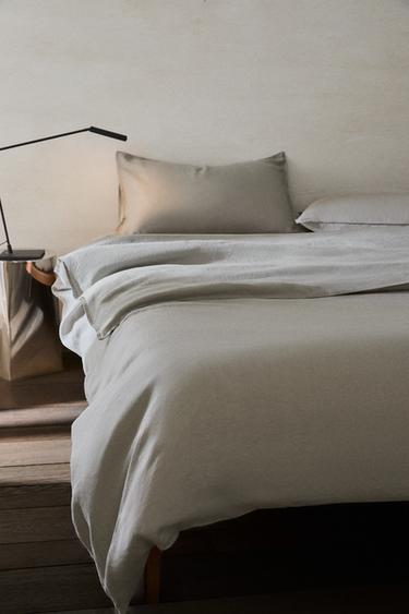 Zara (140 GXM²) WASHED LINEN DUVET COVER - 藍灰色