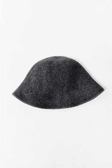 CONTRAST WOOL BEANIE - Grey by Zara