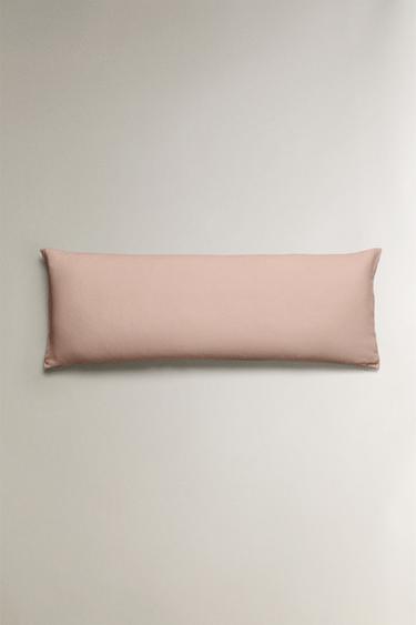 WASHED LINEN CUSHION COVER - Chalk pink by Zara - Image 0