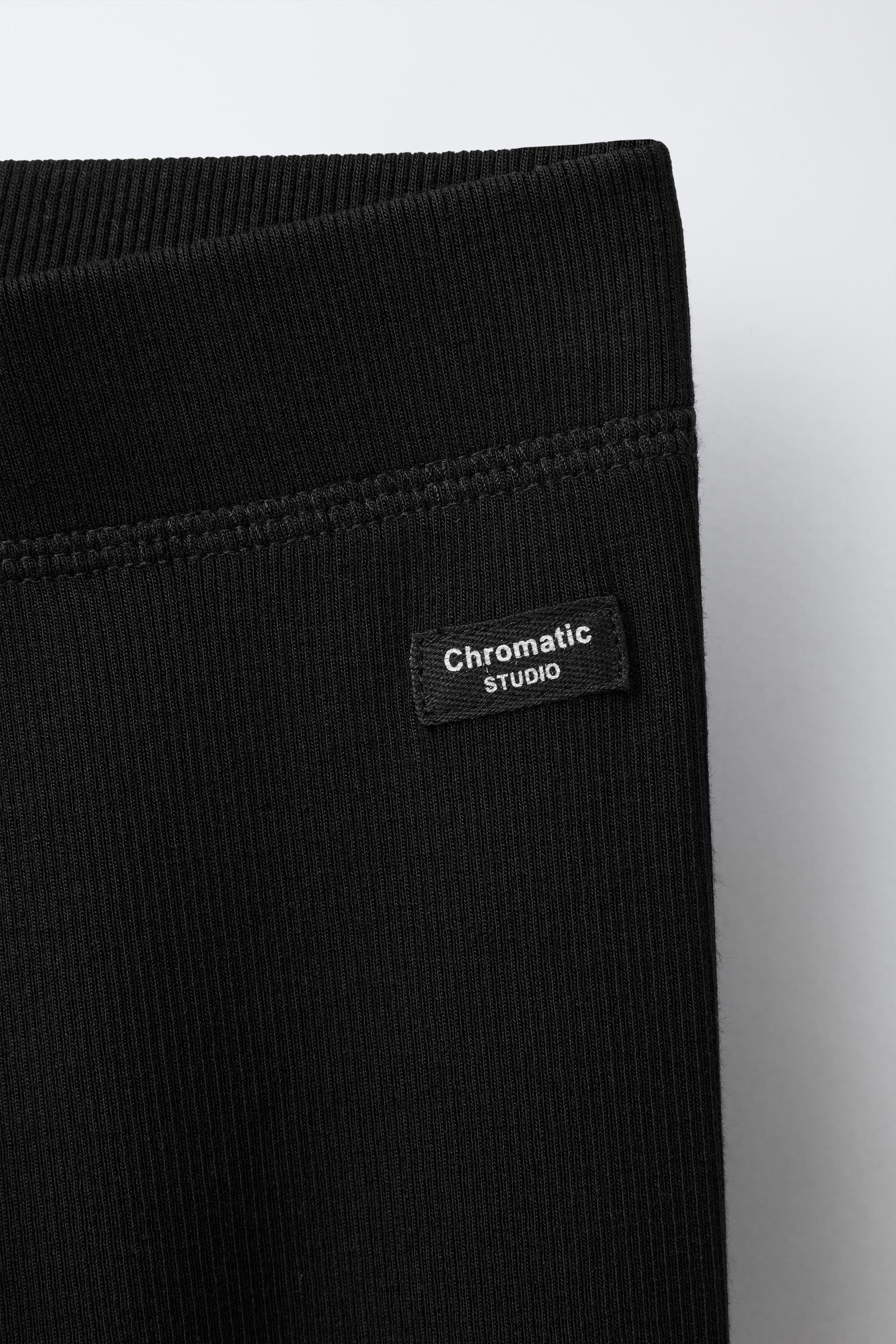 RIBBED LEGGINGS WITH MODAL LABEL