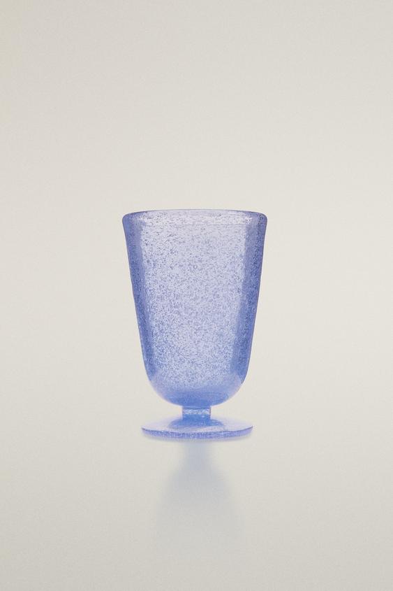 BUBBLE-EFFECT GLASS - Blue by Zara - Image 0