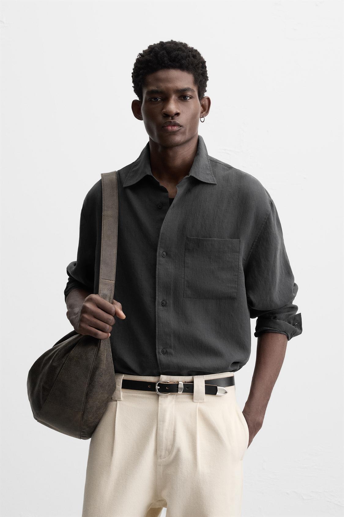 FLOWING SHIRT WITH POCKET