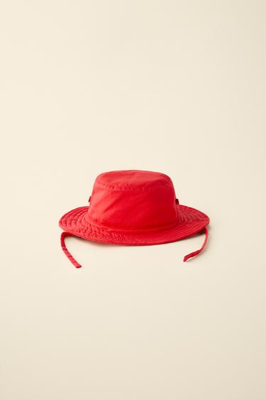 CREATED BY CARAMEL LONDON X ZARA BUCKET HAT - Red by Zara