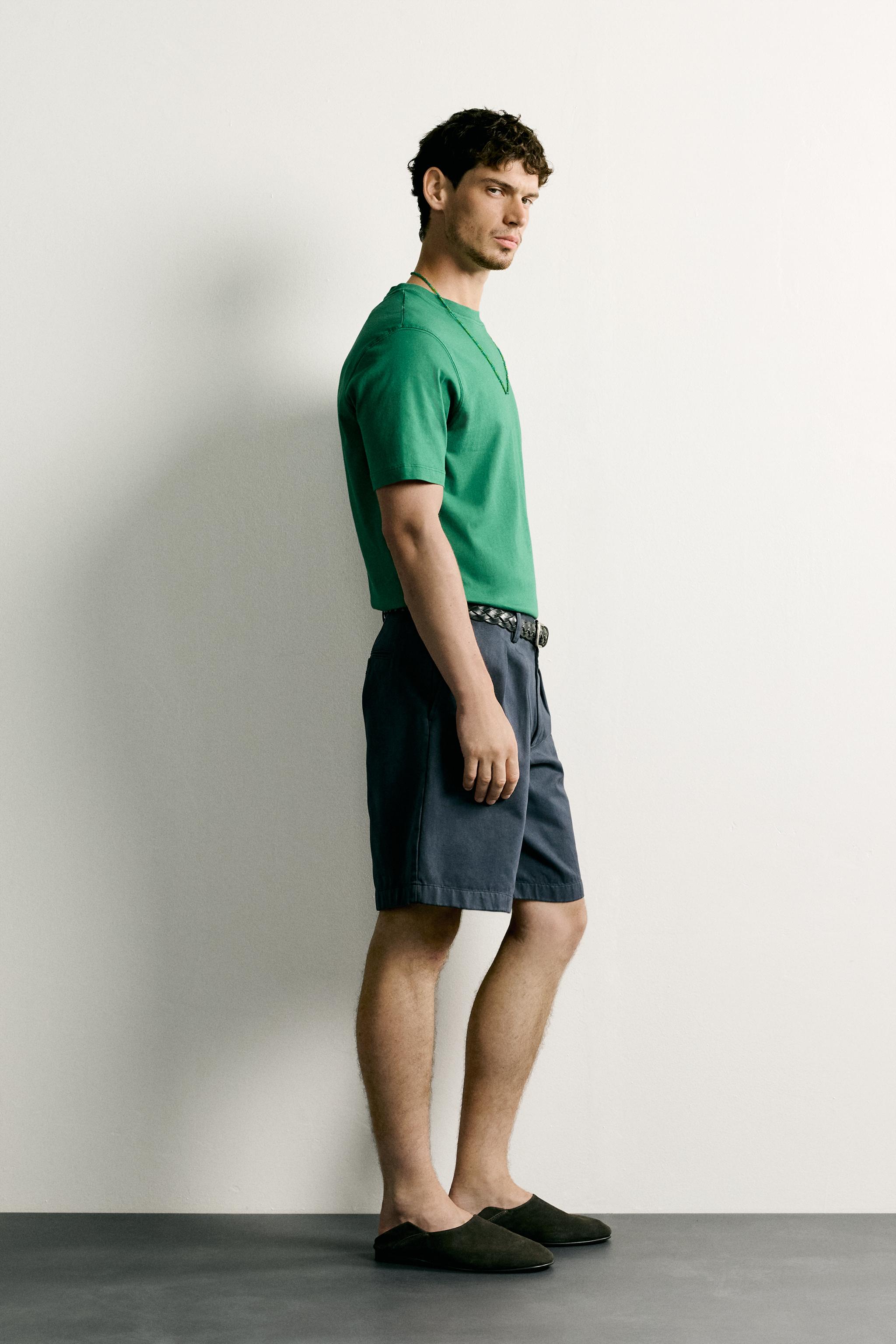 Мужские футболки Zara REGULAR FIT MIXED PRINT T-SHIRT — фото 4