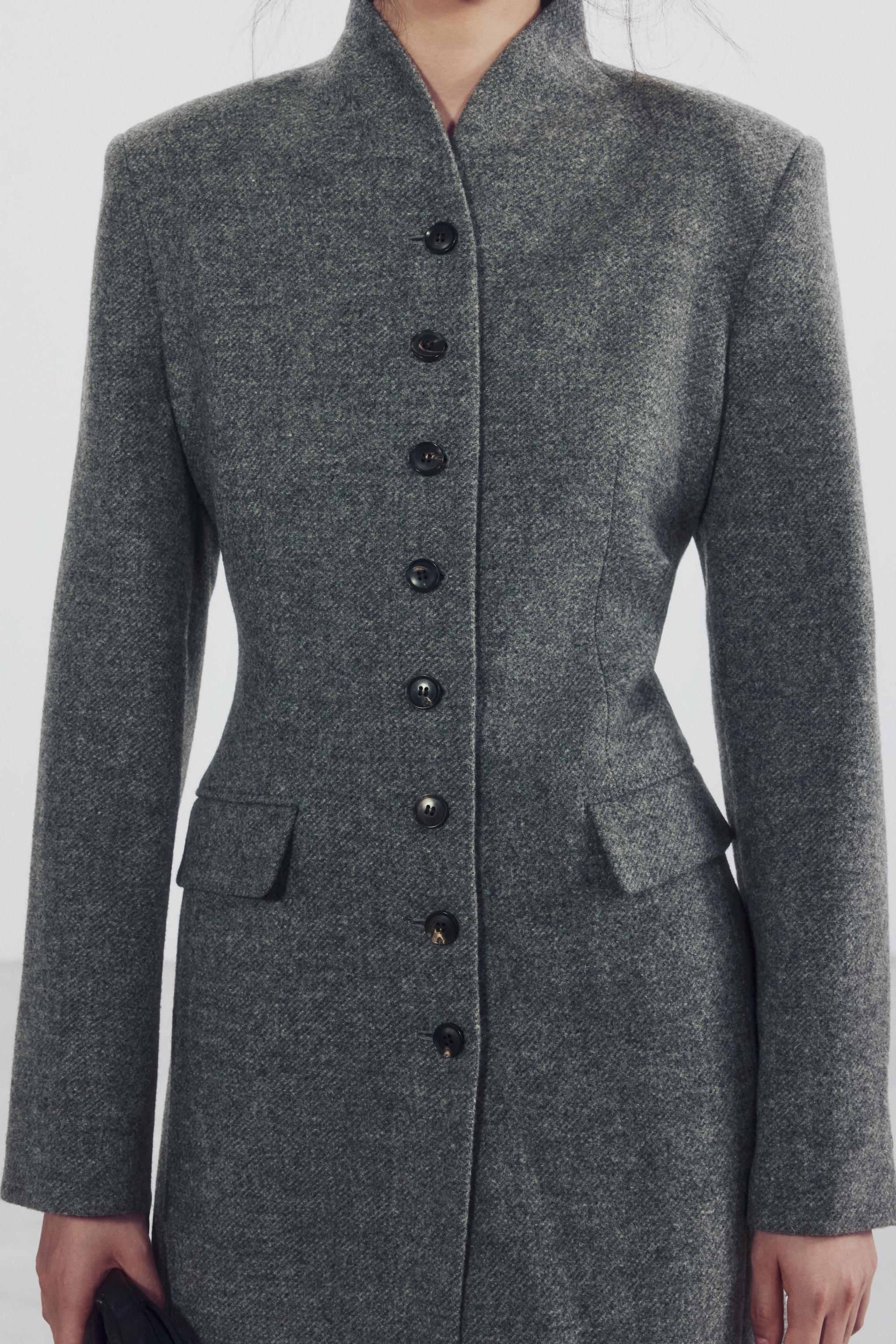 MANTEAU LAINE BOUTONS ZW COLLECTION