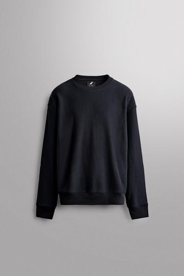 SUDADERA CREWNECK ALGODÓN - Marino de Zara