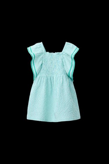 KLEID MIT STRUKTURSTREIFEN - Blau von Zara - Bild 0