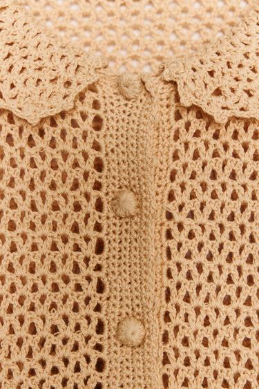 TOP EN MAILLE CROCHET - Sable de Zara - Image 8