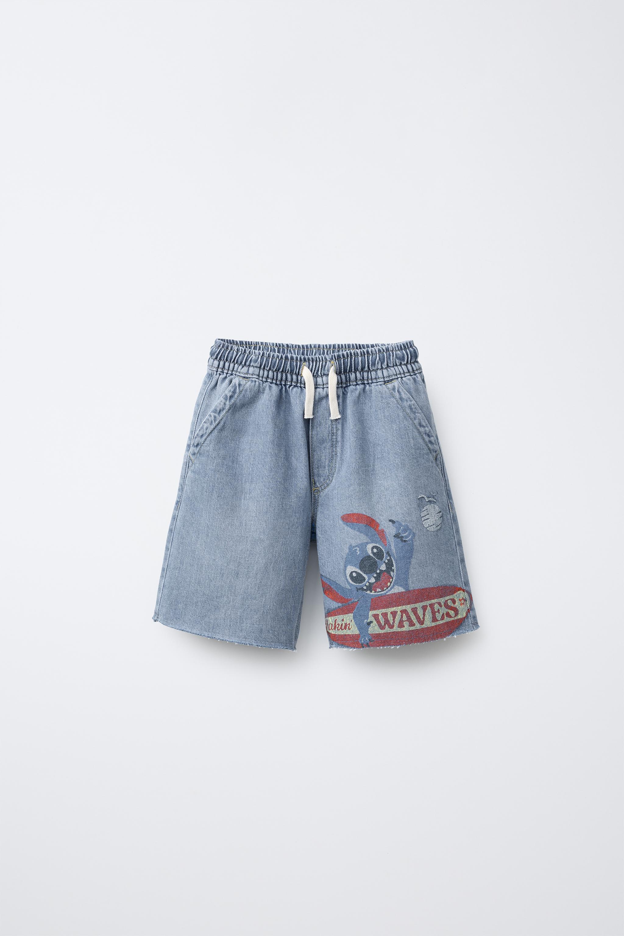 【2plan】Riddle Stitch Bermuda Denim Pants CHLOE - Patchwork denim bermuda shorts | Leam Roma - Luxury