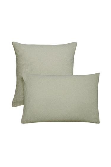 MUSLIN PILLOWCASE - Green by Zara
