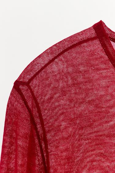100% WOOL T-SHIRT - Strawberry by Zara - Image 5