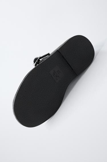 PATENT BALLET FLATS - Black by Zara - Image 6