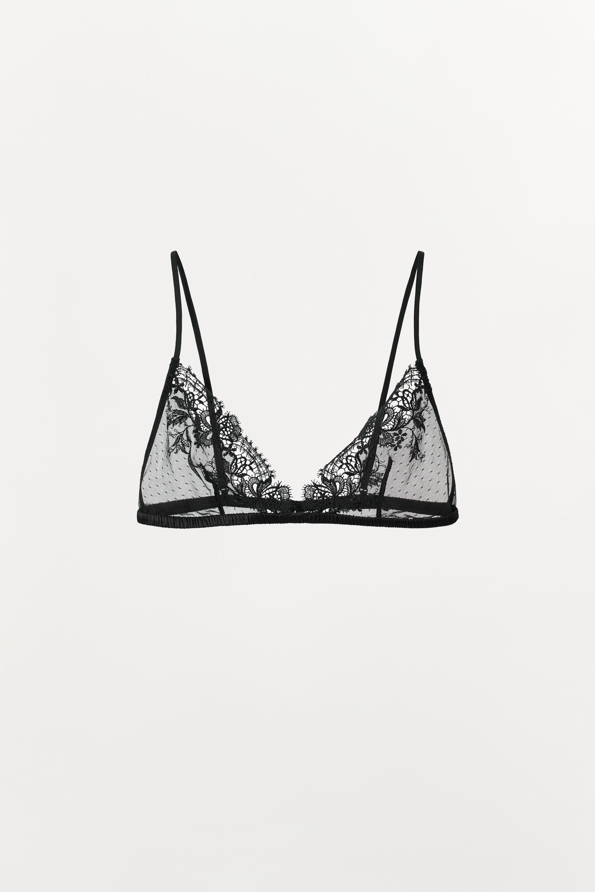 POINTELLE LACE TRIANGLE BRALETTE