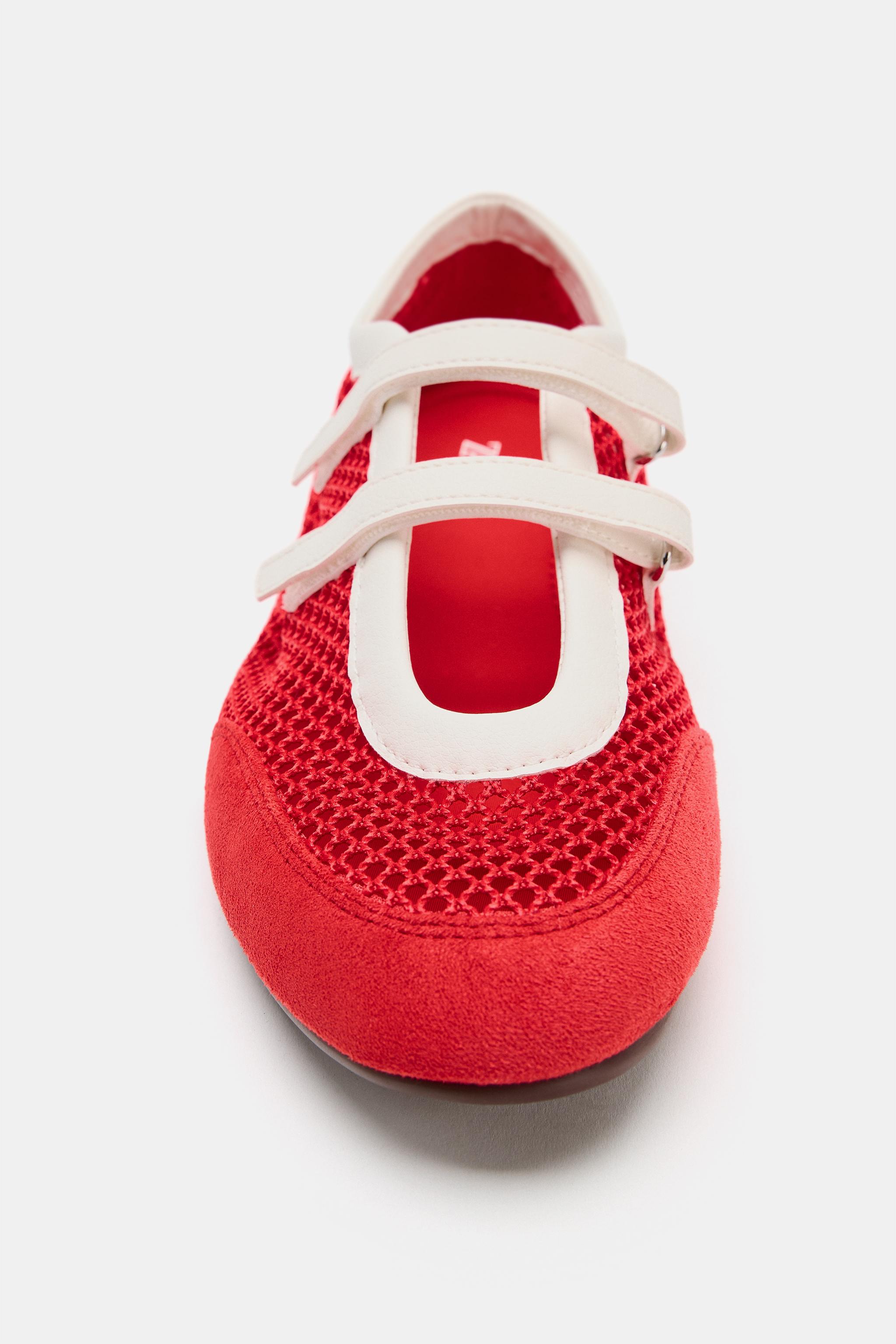 Женские кроссовки Zara MESH SNEAKER BALLET FLATS — фото 5
