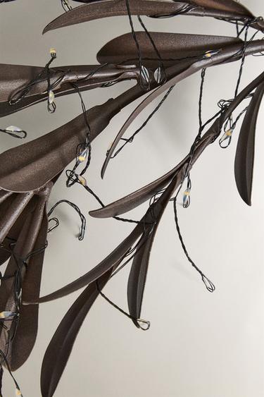 MEDIUM BRANCH WITH LEAVES AND LIGHTS - Brown by Zara - Image 2