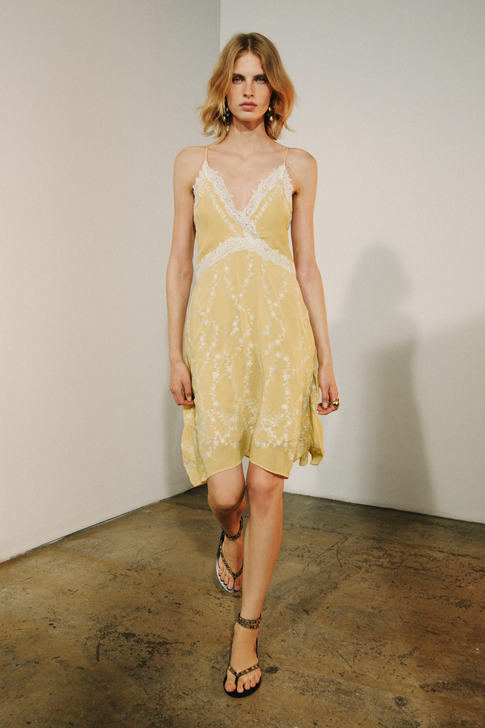 Женские платья Zara ZW COLLECTION EMBROIDERED SHORT DRESS — фото 4