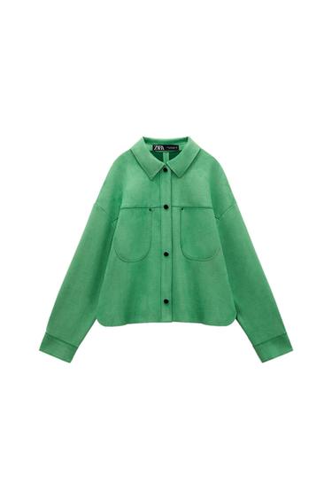 FAUX SUEDE JACKET