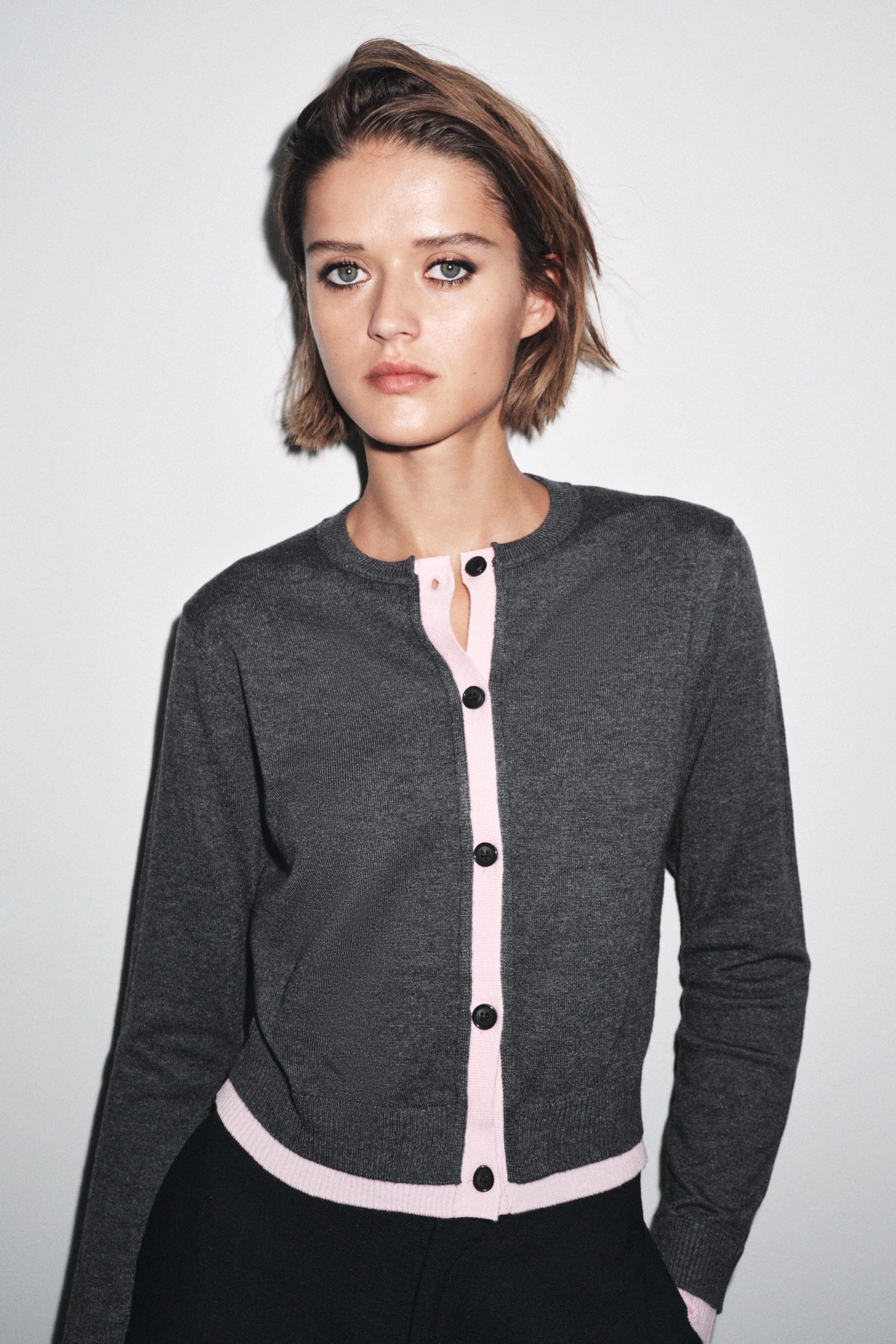 りは　ZARA パンツ　トップス　カーディガン　4点セット ZARA】大人見えの最終兵器!白Tと合わせて羽織るだけで大人コーデ