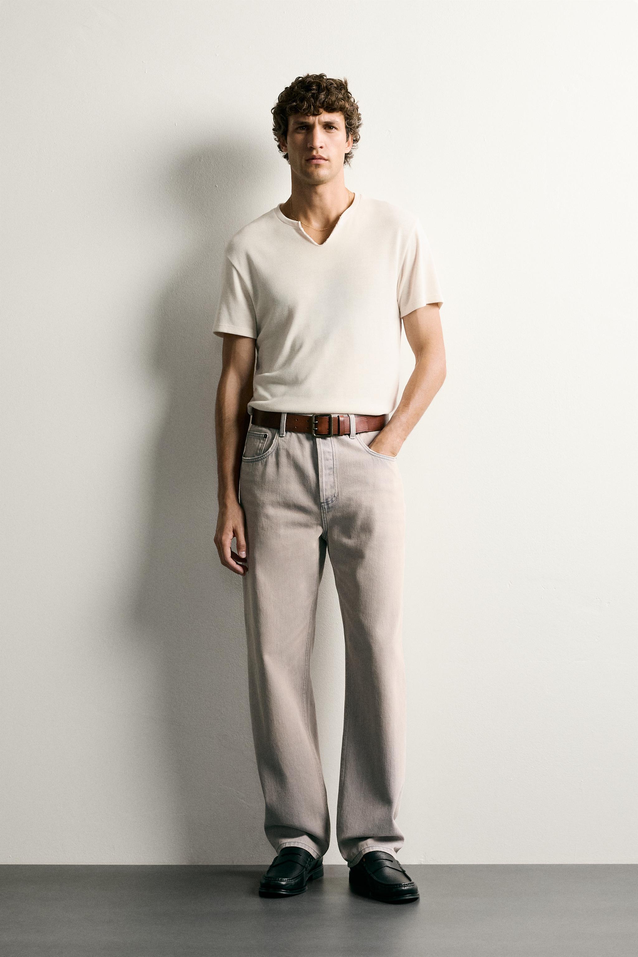 Мужские джинсы Zara RELAXED ANKLE FIT JEANS