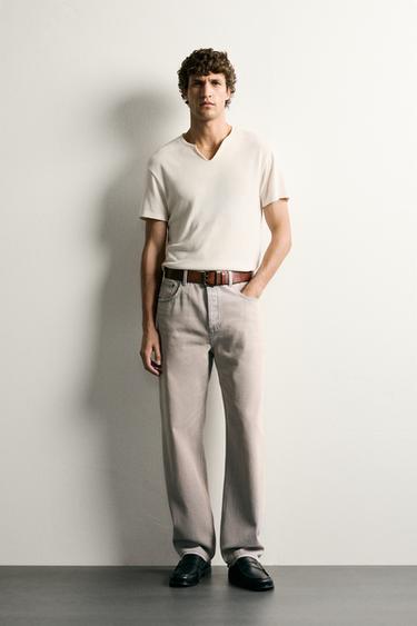 Zara RELAXED ANKLE FIT JEANS - Light blue - Image 0