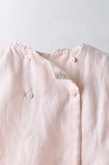 1-24 MONTHS/ BLOUSE AND BLOOMERS SET 100% RAMIE LIMITED EDITION - Dusty pink by Zara - Image 2