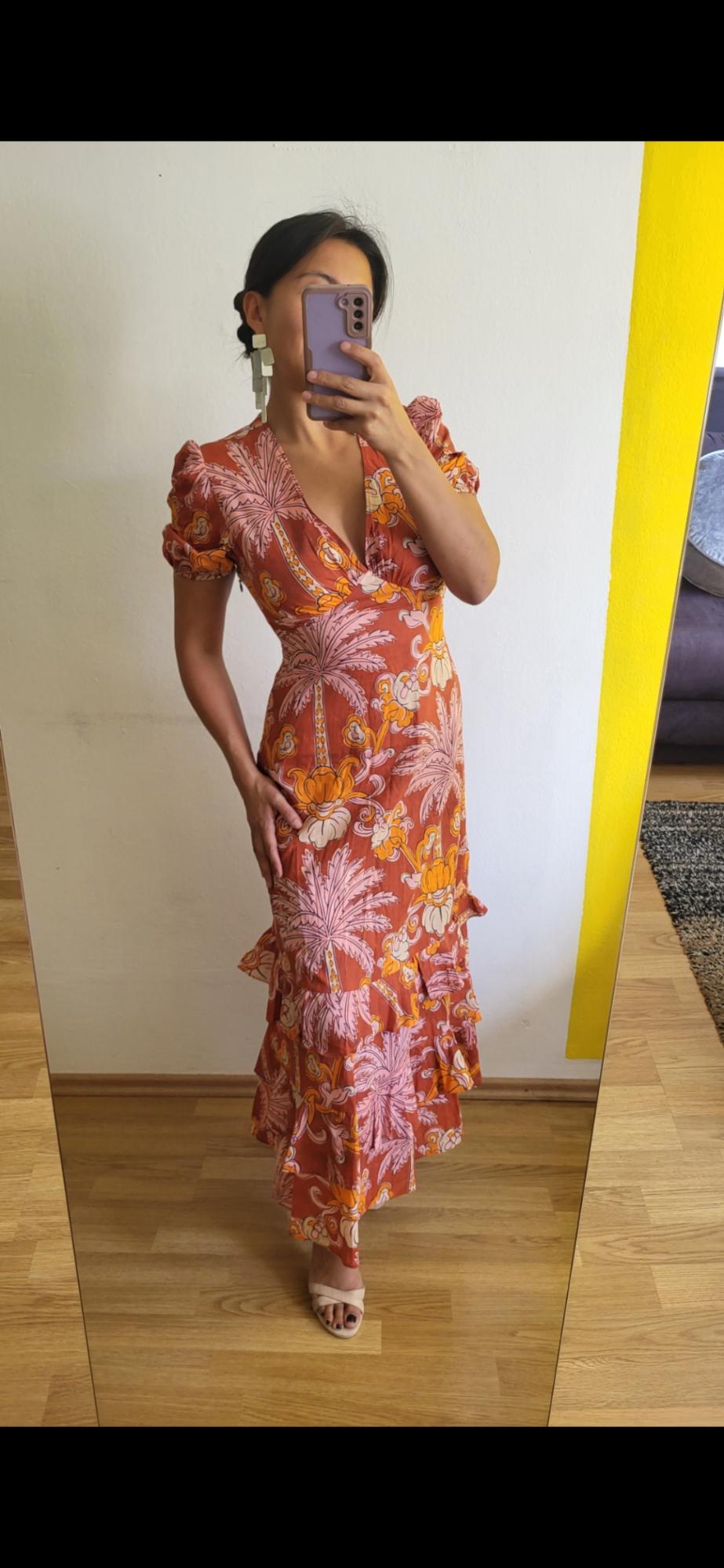 ZW COLLECTION PRINTED MIDI DRESS - Image 3