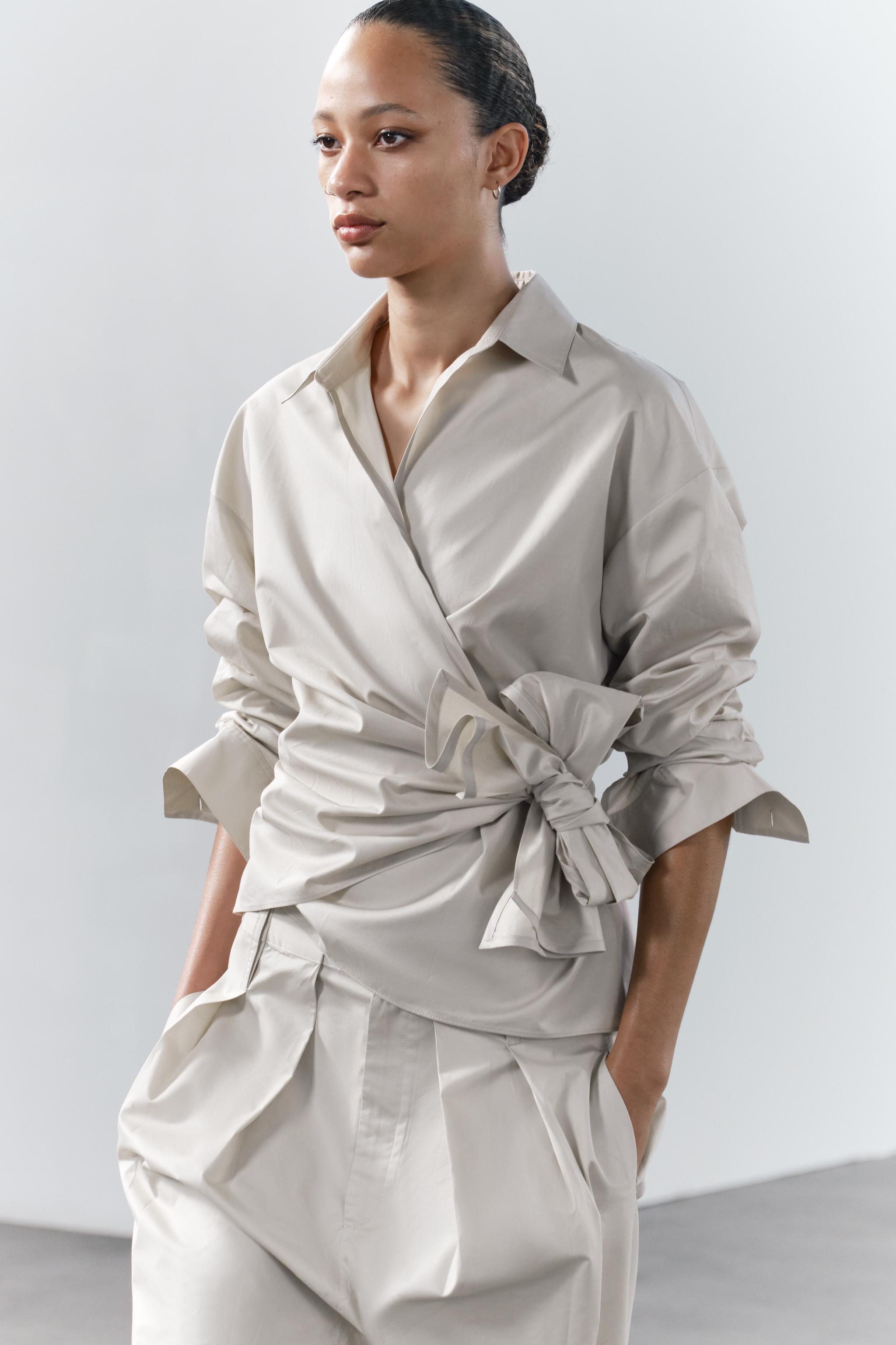 TIED WRAP SHIRT ZW COLLECTION