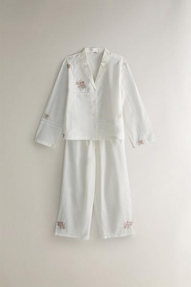 CHEMISE BRODERIES - Blanc cassé de Zara - Image 4