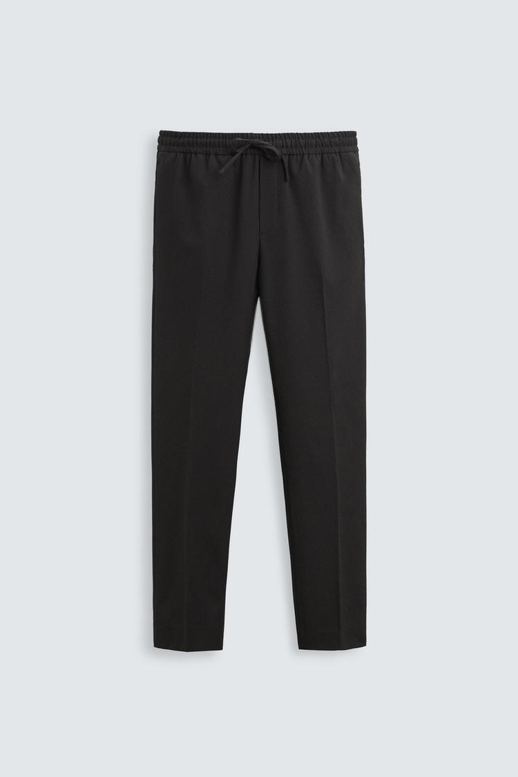 ZARA COMFORT FIT JOGGER WAIST TROUSERS