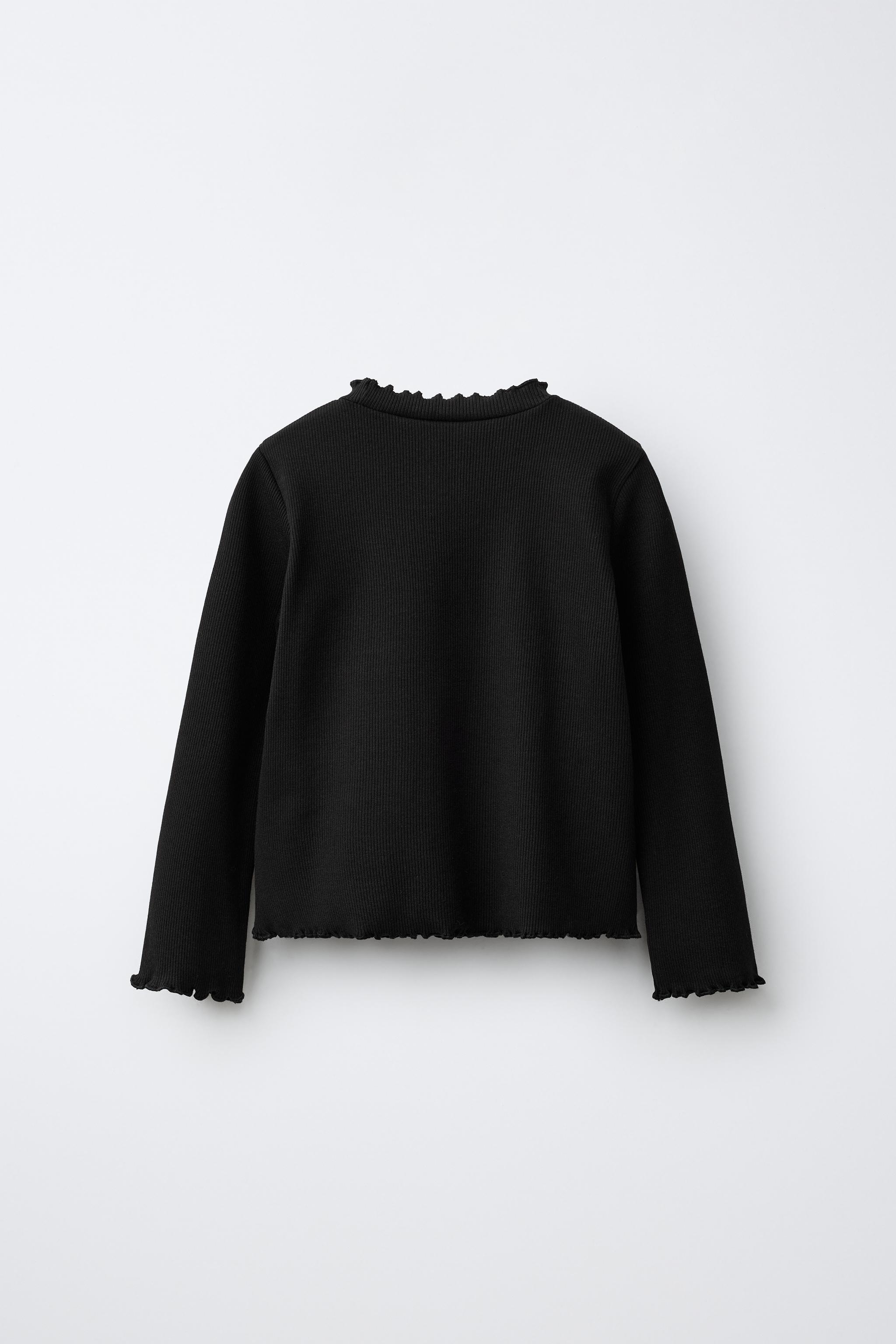 EMBROIDERED RIBBED T-SHIRT