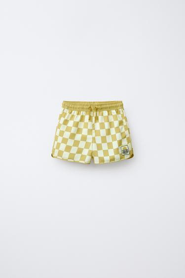 AGES 1-14/ CHECKERBOARD SWIM SHORTS - 000 by Zara - Image 0