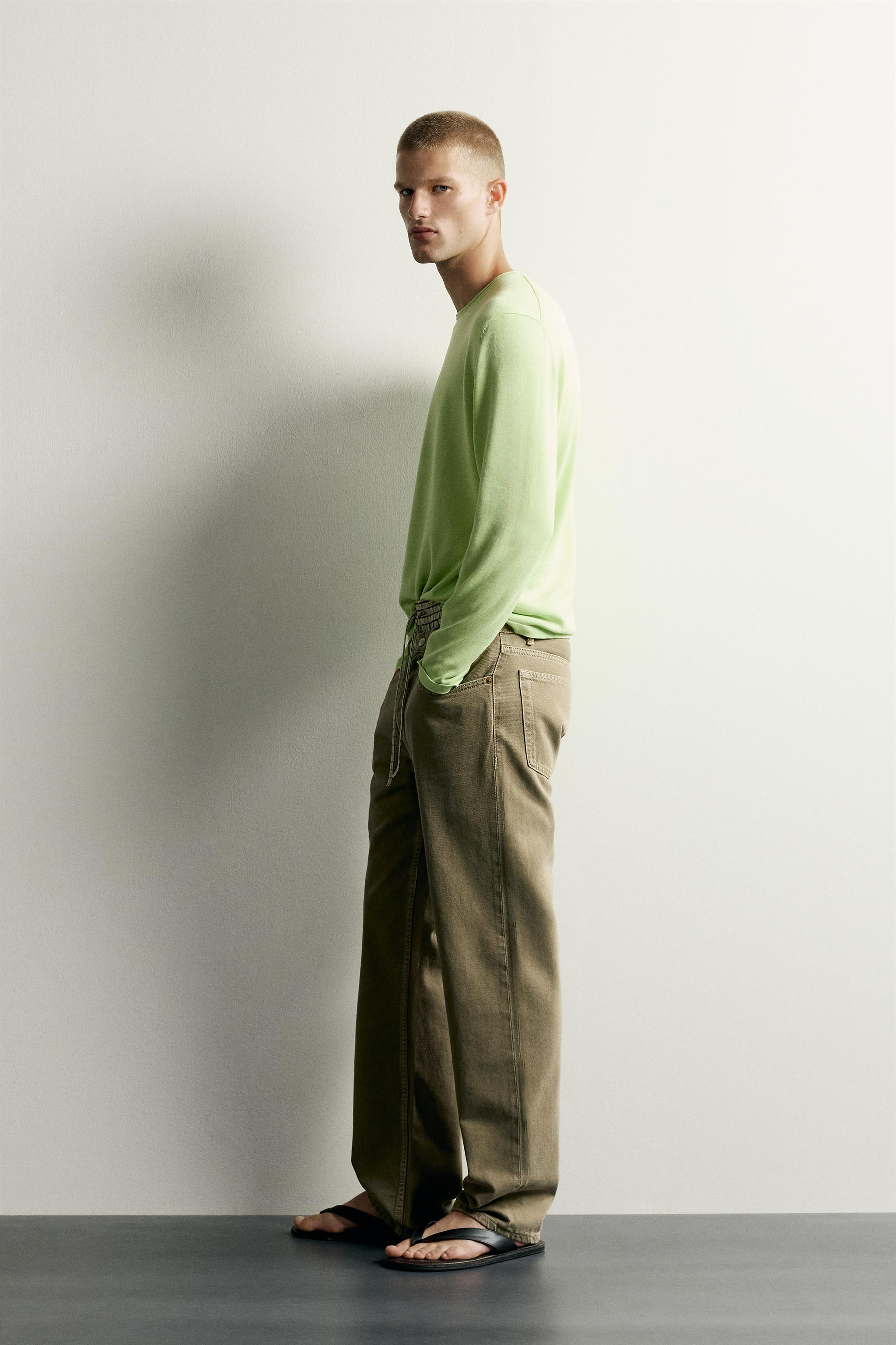 Zara RELAXED FIT PAMUKLU KAZAK görsel 4
