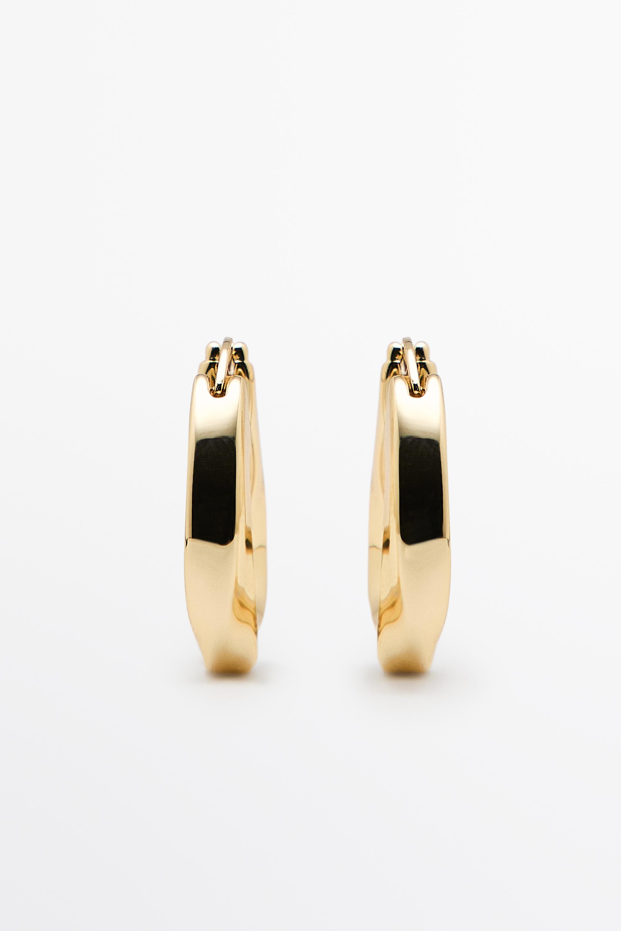 Boucles d'oreilles anneaux triangulaires