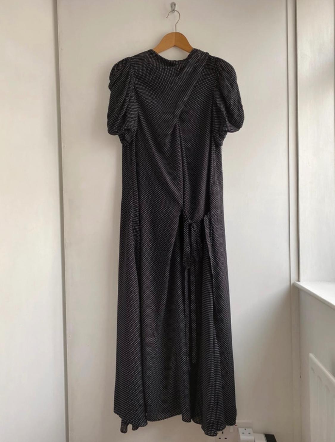 POLKA DOT DRAPED DRESS - LIMITED EDITION