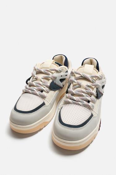 DENIM-EFFECT TRAINERS - Multicoloured by Zara - Image 2