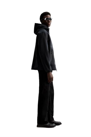 BLOUSON TECHNIQUE POLAIRE DÉPERLANT - Bleu marine foncé de Zara - Image 1