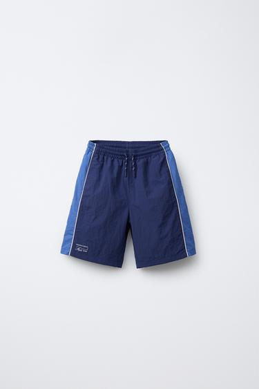 Zara TECHNICAL SHORTS - Blue