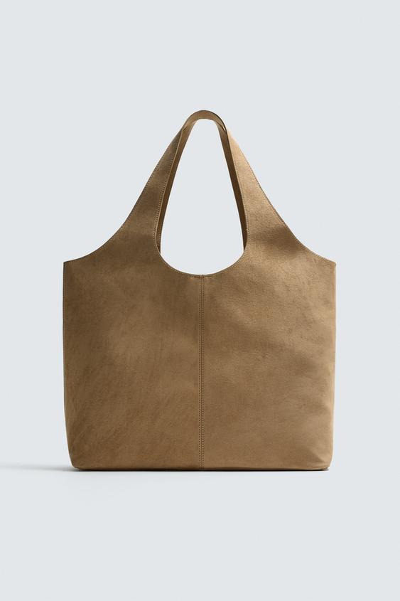 LEATHER SHOPPER BAG from Zara - $149