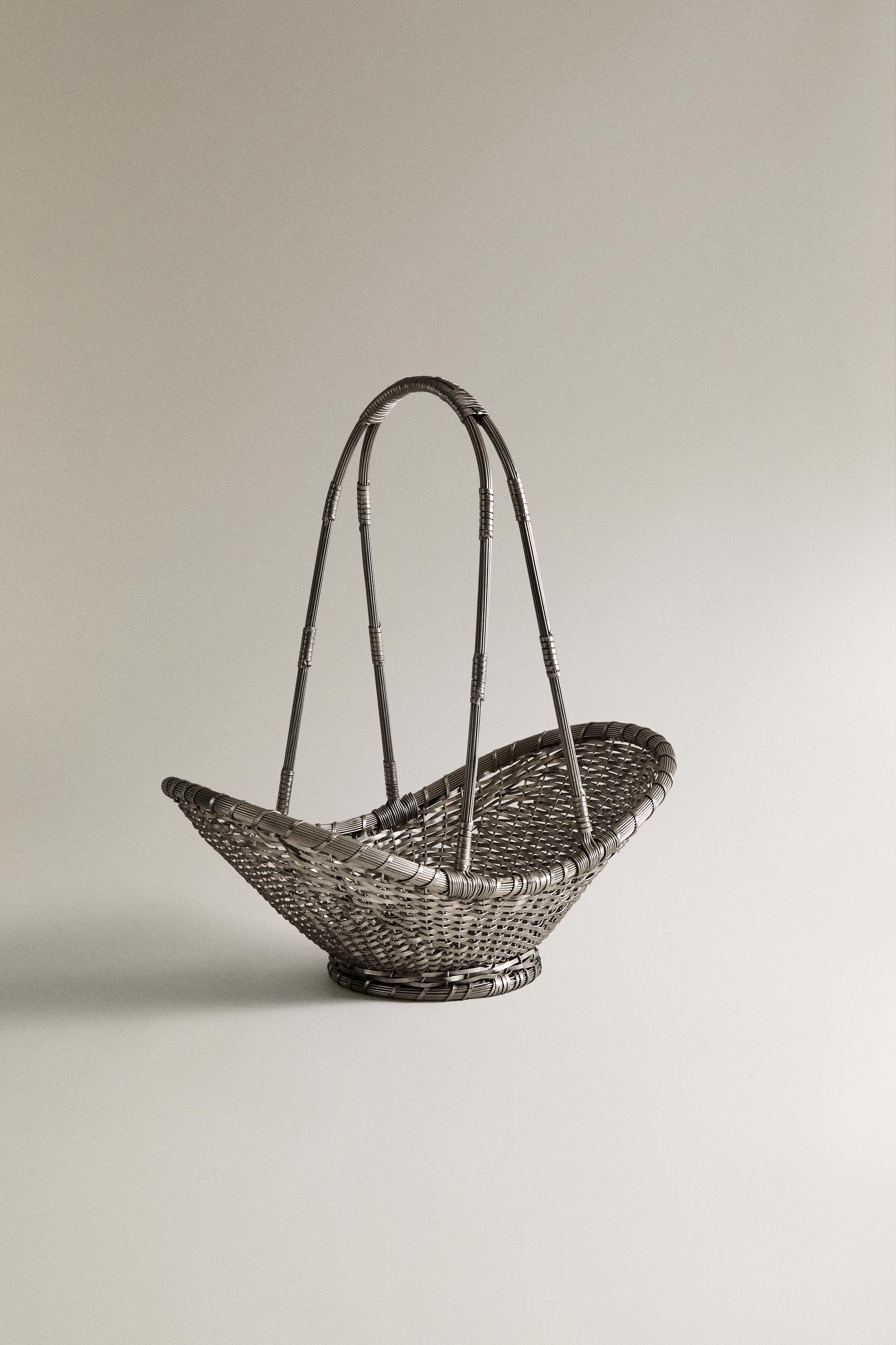 WOVEN METAL BASKET HIGH I COLIN KING