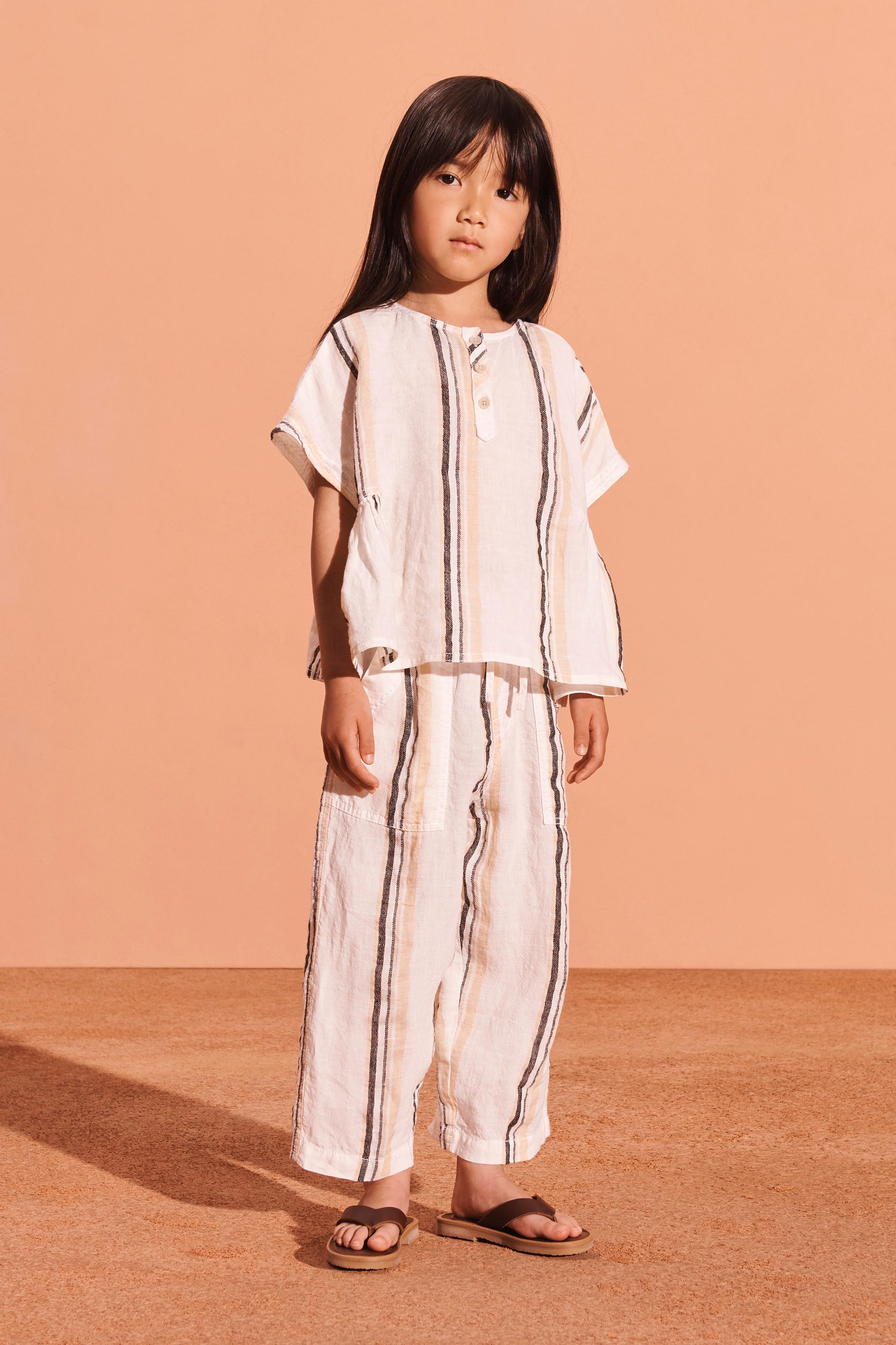 riziere セットアップ、zarakids シャツ　120cm Zara Kids Striped Long Sleeve Shirt 6 Blue White | eBay