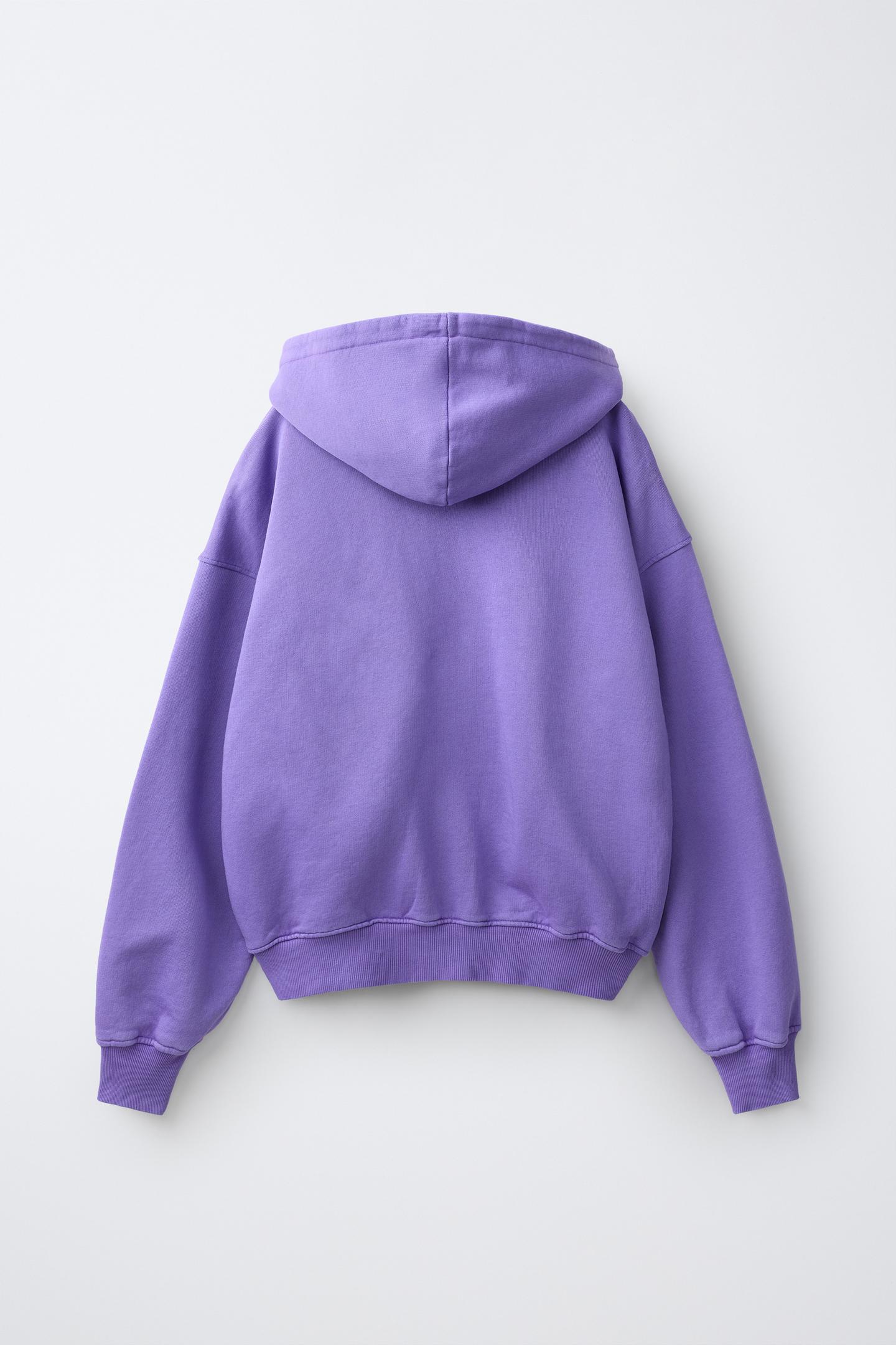Детское худи Zara Fruit OF the Loom™ Logo Zip-Up, цвет: Фиолетовый — фото 2