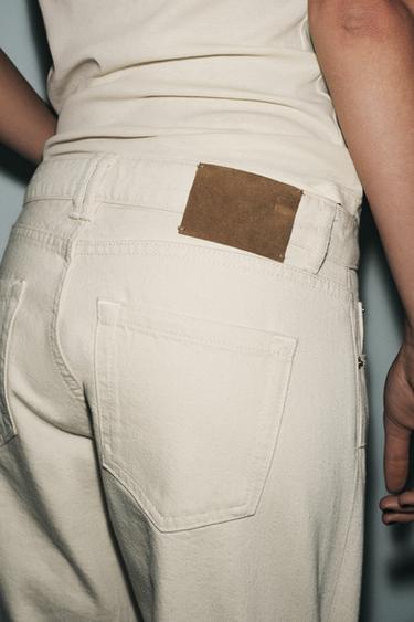 JEAN ZW COLLECTION CIGARETTE TAILLE MOYENNE - Écru de Zara - Image 2