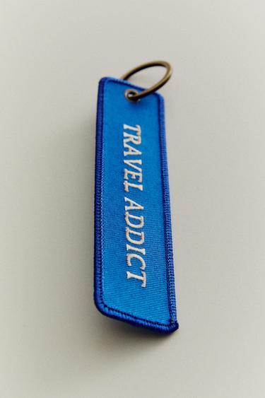 PORTE-CLÉS EN TOILE VOYAGE - Bleu de Zara - Image 4