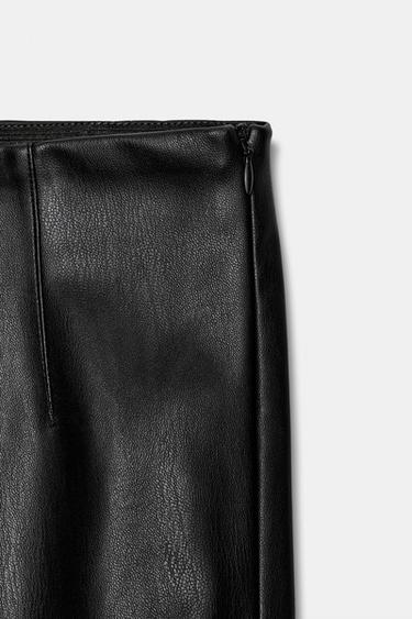 HIGH-WAIST FAUX LEATHER LEGGINGS - Black by Zara - Image 7