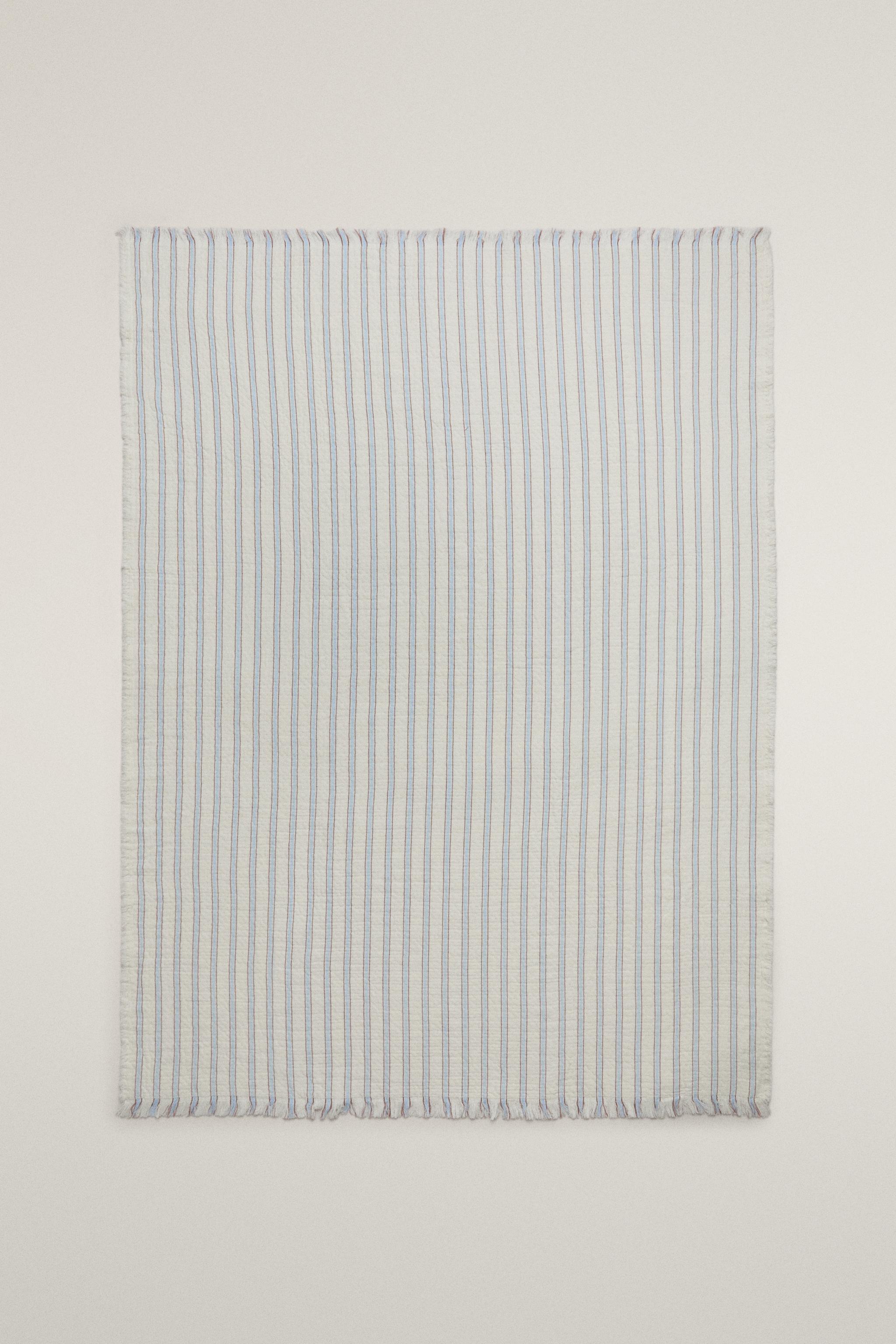 STRIPED CHIFFON BABY BLANKET