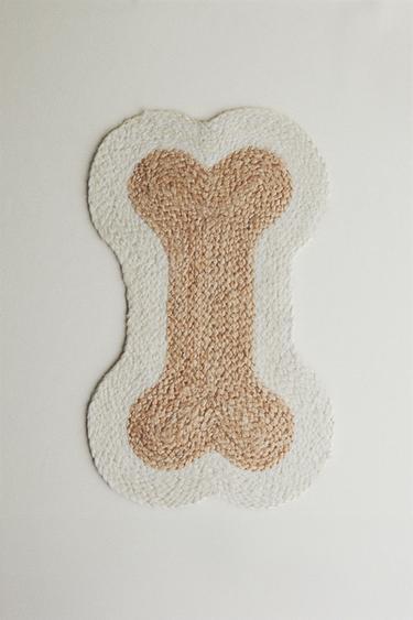 JUTE BONE PET RUG - Light beige by Zara