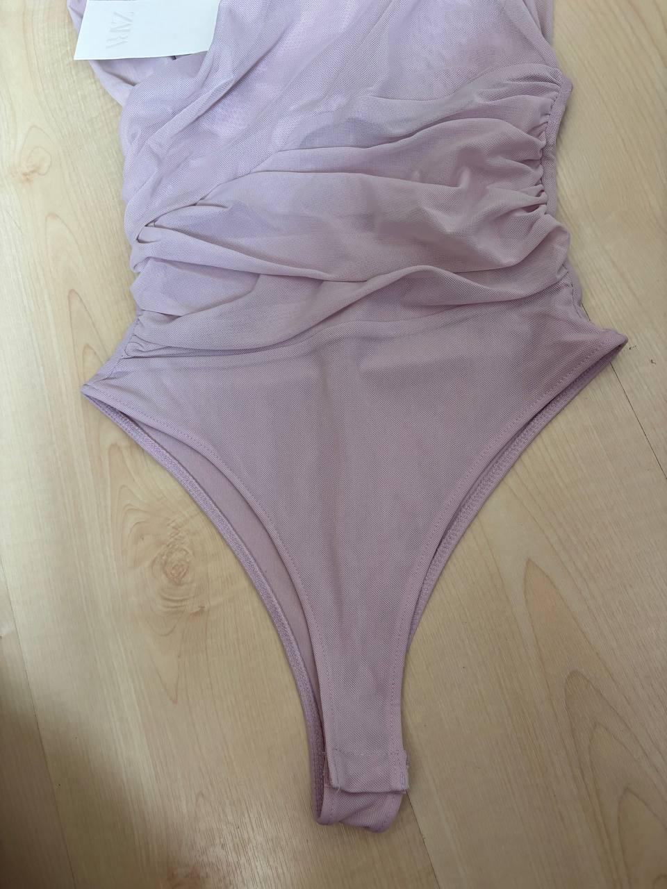 DRAPED TULLE BODYSUIT - Image 2