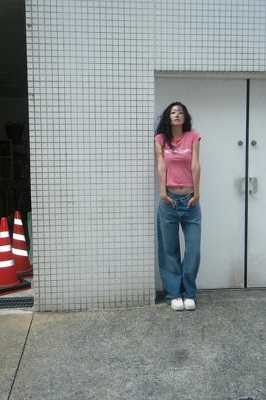 TRF HIGH-WAIST WIDE LEG CROSSOVER JEANS - Blue by Zara