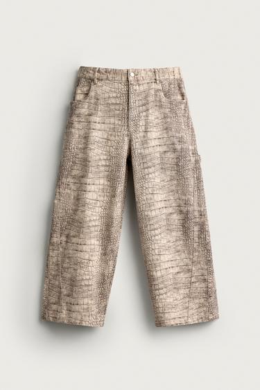 RELAXED FIT BROEK MET DIERENPRINT - Print van Zara
