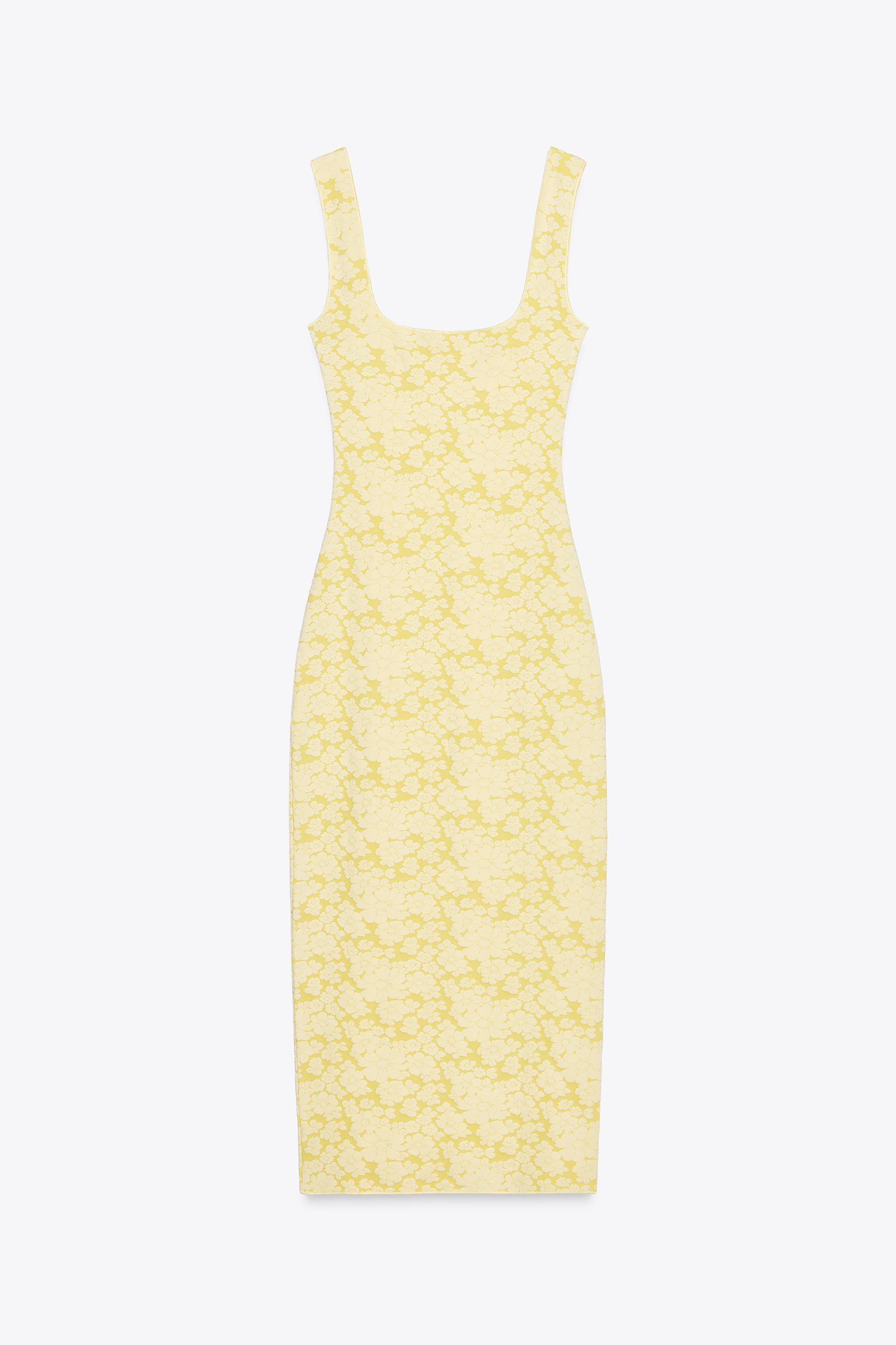 【ZARA】スクエアネックストレッチワンピース 5584/195/105 ZARA】スクエアネックストレッチワンピース 5584/195/105 (ZARA